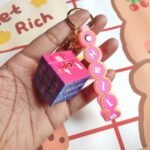 Cute Stitch Rubiks Cube Keyring - Image 2