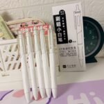 Classic Style White 5pcs Gel Pen Set