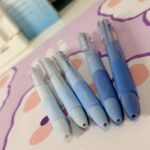 Classic Style Blue Gradient 5pcs Gel Pen Set - Image 4