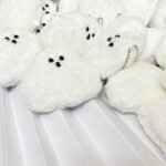Cute White Ghost Plush Bag Pendant - Image 2