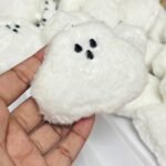 Cute White Ghost Plush Bag Pendant