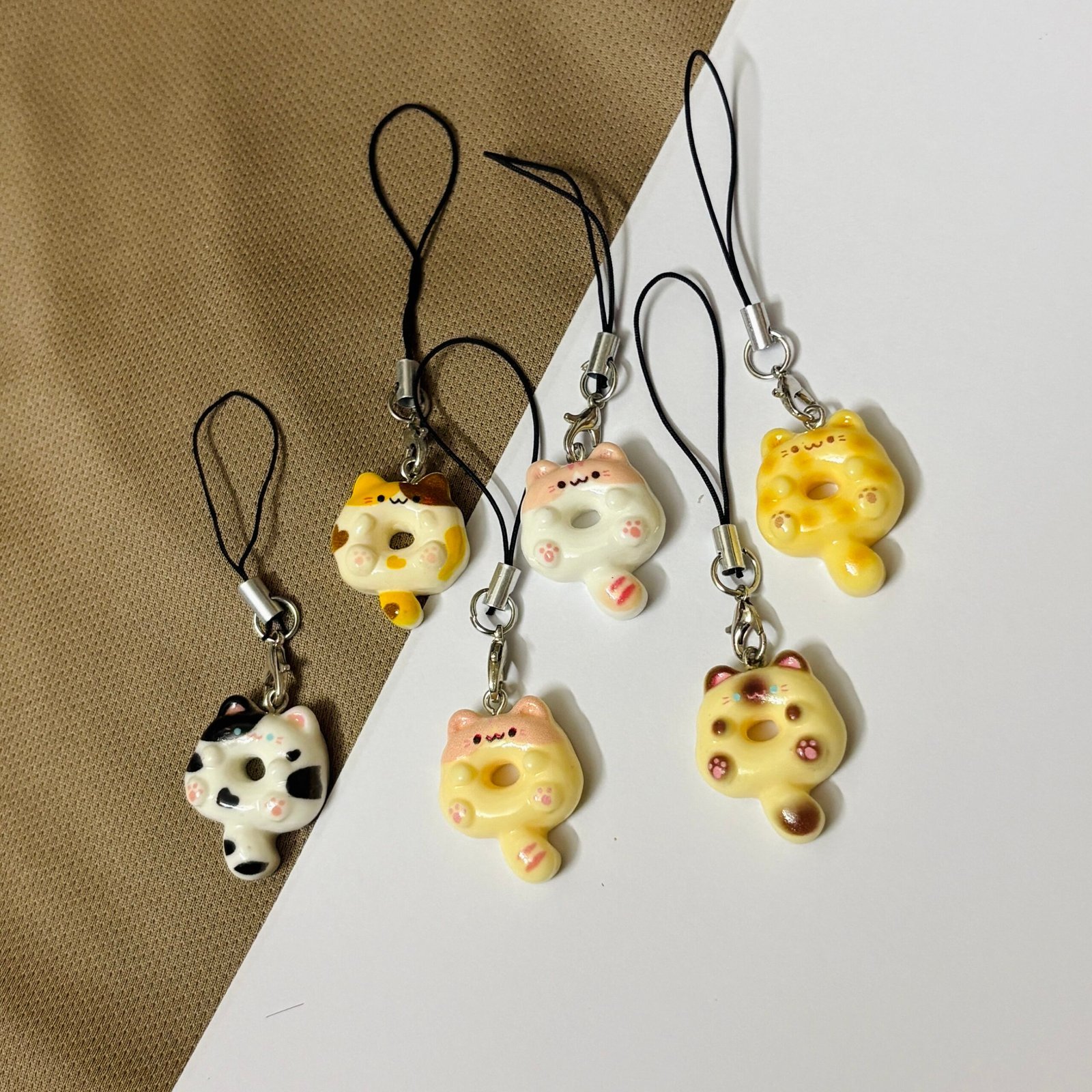 IMG_4682-scaled-1.jpeg Cute Donut Cat Phone Charms - Image 1