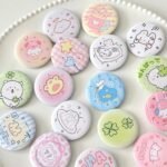 Cute Large Size 6pcs Bag Pin set