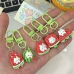 Cute Watermelon Bunny Bag Pendant