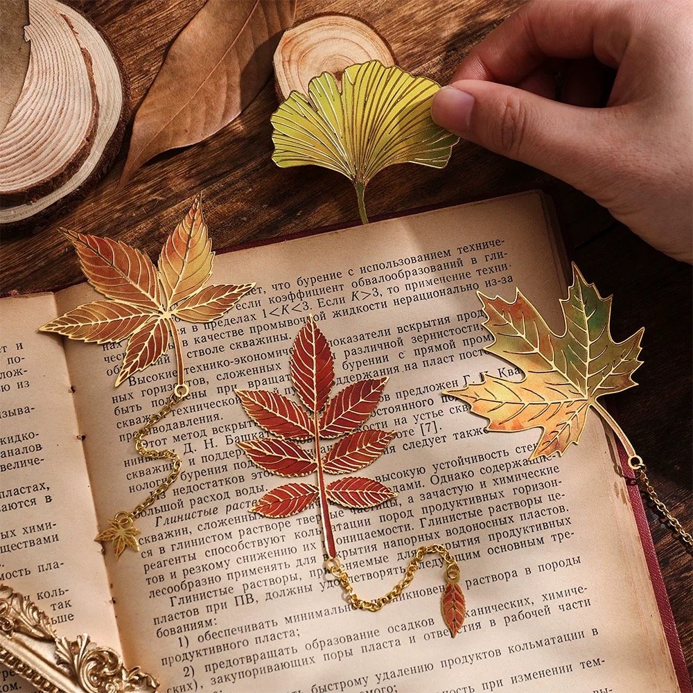 IMG_8548.jpeg Maple Leaf Metal Bookmark - Image 1