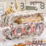 Kawai Transparent Front Large Capacity Pencil Case - Image 6