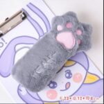 Cat Paw Fluffy Pencil Case - Image 3