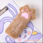Cat Paw Fluffy Pencil Case - Image 2