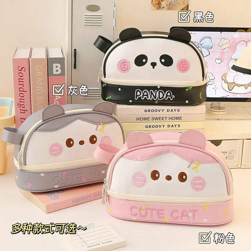 fd1c5fe4-cf19-44d5-9875-cbeb18a3a5db.webp Cute Kawai Cat Panda Pencil Case - Image 1
