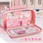 Transparent Front Multifunctional Pencil Case - Image 8