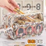 Kawai Transparent Front Large Capacity Pencil Case - Image 3