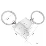 Couple Cuddling Cat Keyring Set - Image 7