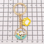 Panda Circle Metal Keyring - Image 9