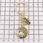 Panda Circle Metal Keyring - Image 8