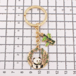 Panda Circle Metal Keyring - Image 7