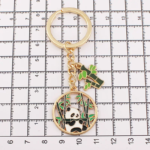Panda Circle Metal Keyring - Image 4