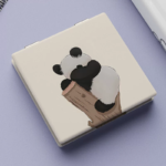 Cute Panda Foldable Makeup Mirror - Image 2