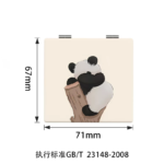 Cute Panda Foldable Makeup Mirror - Image 3