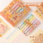 Cute Capybara 6pcs Fluorescents Highlighter Set - Image 3