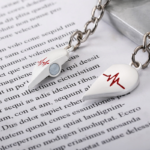 Cute Heart Shaped Magnetic Couple Keyring - Image 3