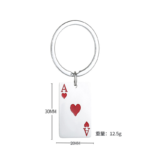 Card Metal Keyring - Image 2