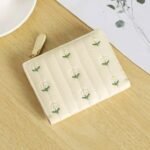 Flower Embroidered PU Aesthetic Wallet