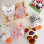 Cute Long Tail Cat Fluffy Plush Bag Pendant - Image 4