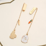 Cute Sunny Rabbit Metal Bookmark - Image 2