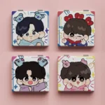 BT21 Chibi Character Pocket Mirror – Foldable Double-Sided | BTS-Inspired