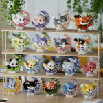 Flower Moon Cute Cartoon Character Lego Bricks (Large)