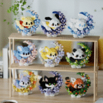 Flower Moon Cute Cartoon Character Lego Bricks (Large) - Image 2