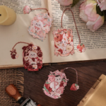 Cute Sweet Heart Pink Themed Cat Rabbit Bookmarks