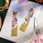 Cute Butterfly Blossoms Metal Bookmark - Image 2