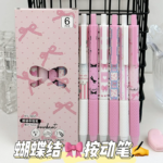 Cute Bowknot 6pcs Gel Pen Set