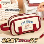 Cute Ins Cozy Freedom Large Capacity Pencil Case - Image 5